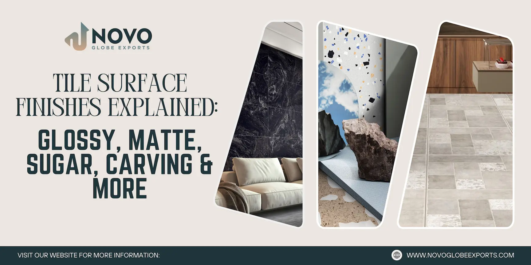 Tile Surface Finishes Explained: Glossy, Matte, Sugar, Carving & More